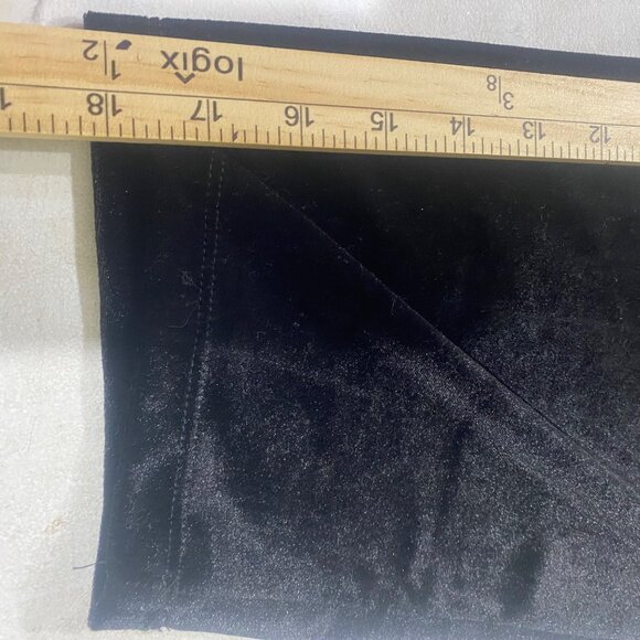 Catherines Black Velvet Tunic Womens 3X With Red Rose Embroidery Plus Size 3/4 S - Picture 9 of 9